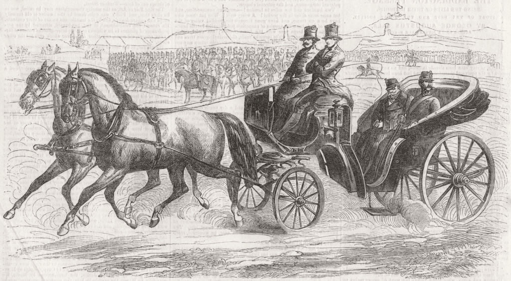 LANDSCAPES. Field-Marshal Radetzky 1857 old antique vintage print picture